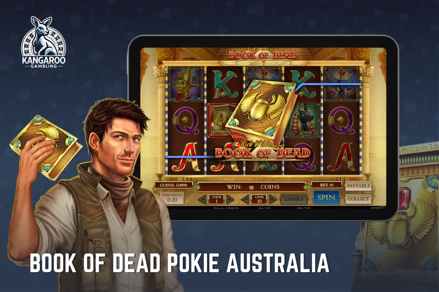 Book of Dead pokie overview for Australian Players